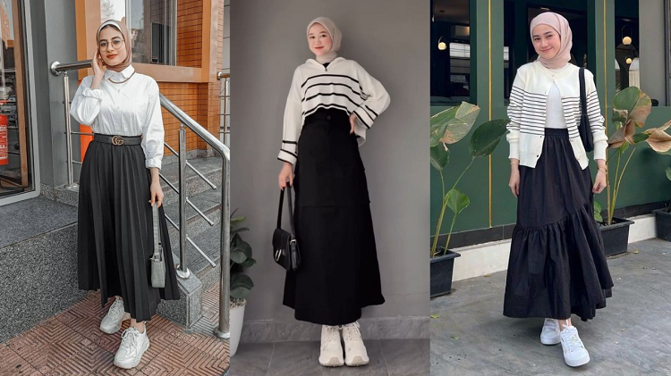 Ide Dan Tips Mix And Match Kesan Elegan Dengan Rok Hitam