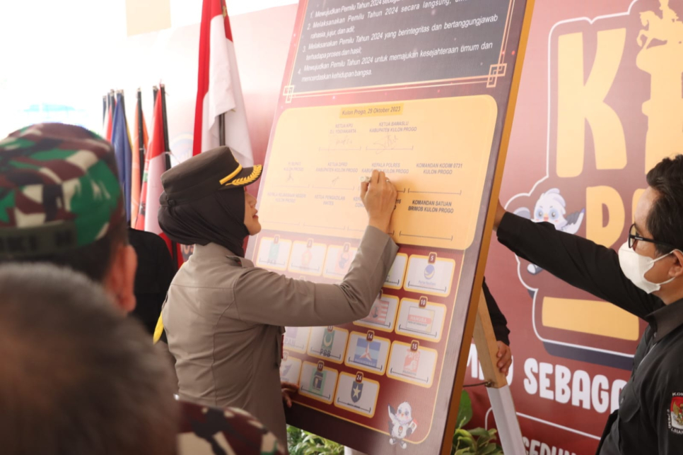 Kirab Pemilu di Kulonprogo, Ketua KPU Provinsi DIY Minta Dukungan Polres dan Polsek