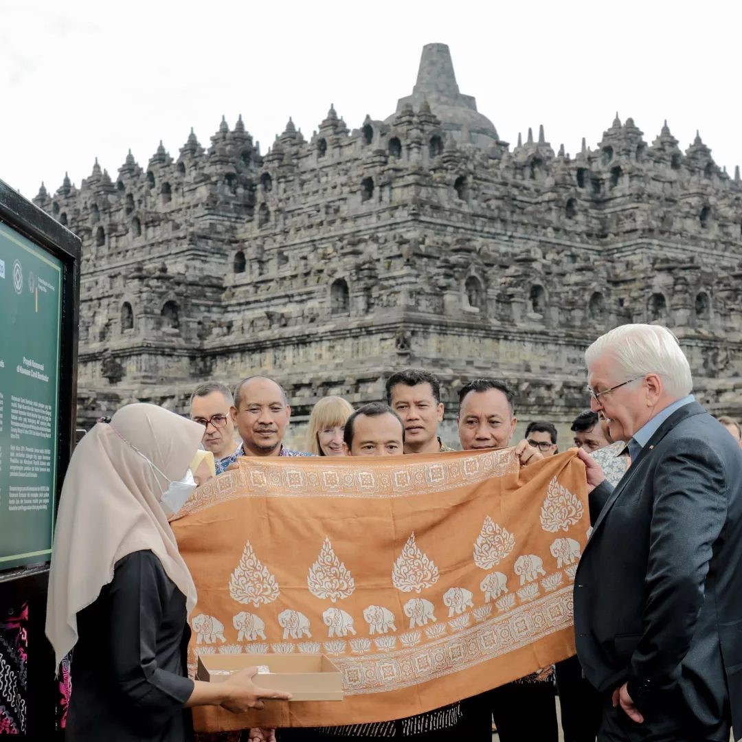 Baru Pertama ke Candi Borobudur, Presiden Jerman: Bagus dan Puas