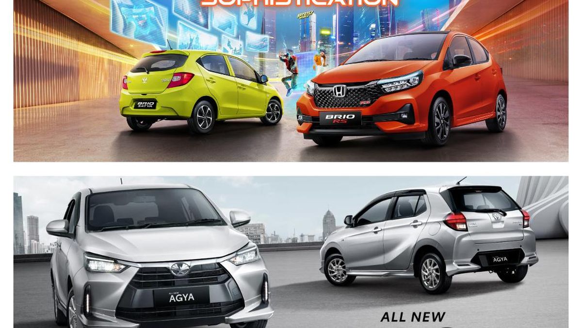 Harga Toyota Agya dan Honda Brio Terbaru Hadir Di Kelas Yang Sama, Ini Perbandingan!