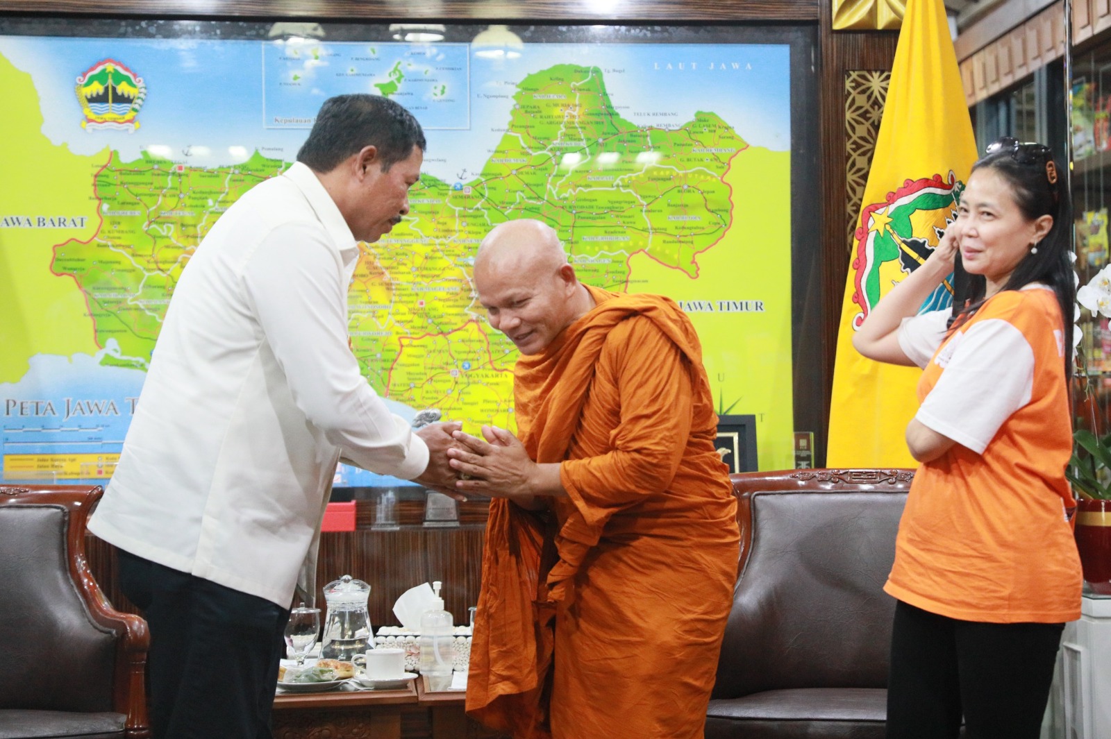 Sambut Kedatangan Bhikkhu Thudong, Pj Gubernur Jateng Siap Kawal Hingga Perayaan Waisak 2024