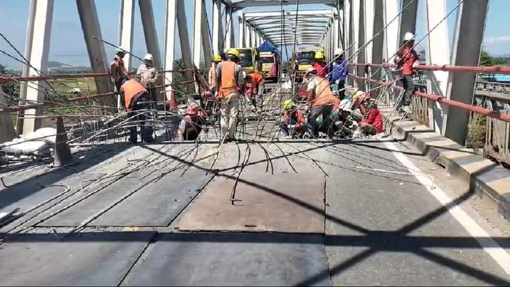 Jembatan Poncol Larangan Brebes Ditutup Total, Arus Pejagan-Prupuk Dialihkan