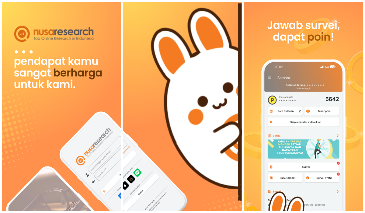 Hasilkan Saldo Gratis Mulai Rp10 Ribu Rupiah di Aplikasi Nusaresearch Survei Online, Simak Caranya Disini