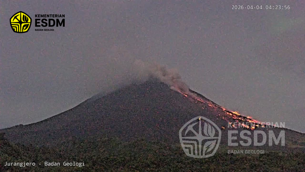  Merapi Siaga Level III, BPPTKG Catat 2 Awan Panas Guguran Sabtu Dini Hari