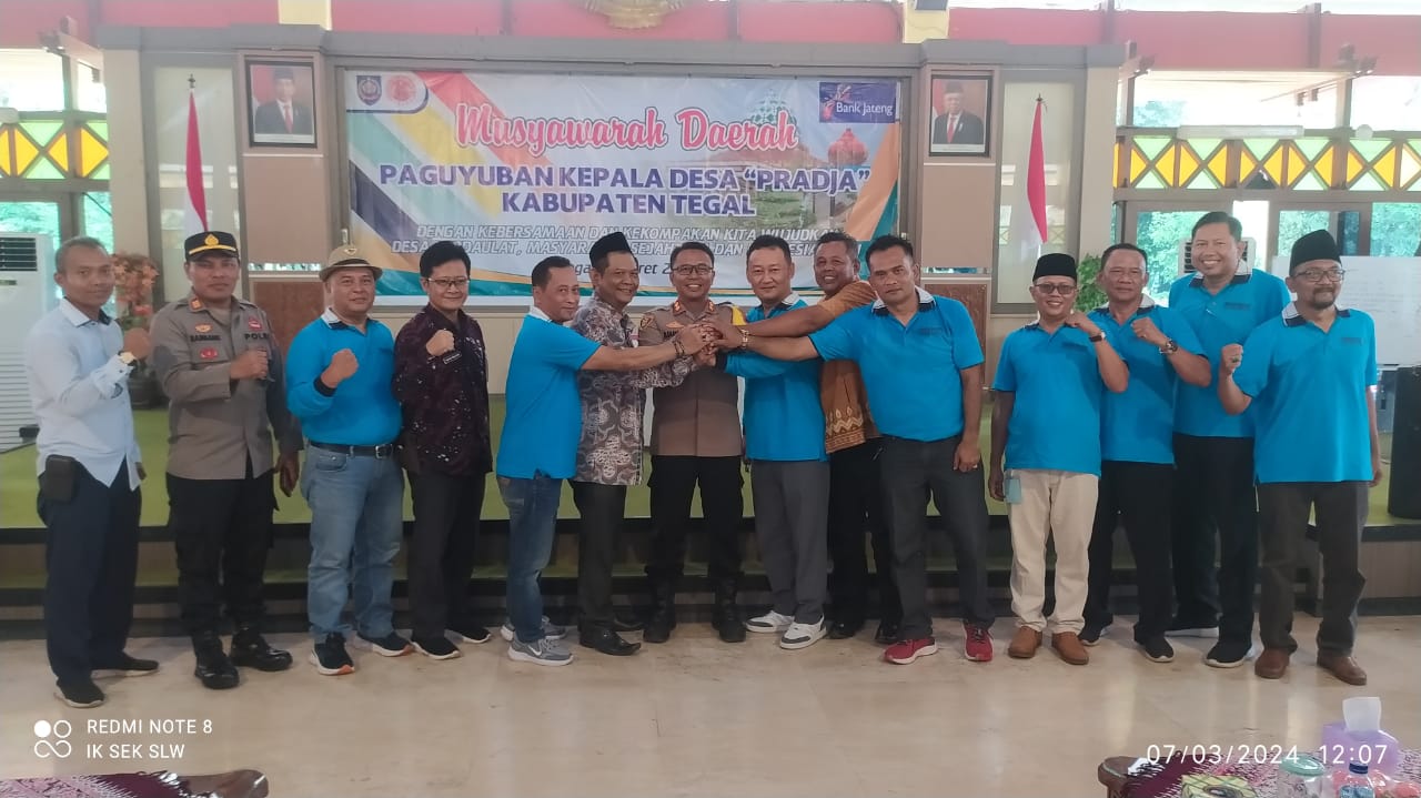 Musda Paguyuban Kades, H Muhammad Mu'min Terpilih Ketua Pradja Kabupaten Tegal