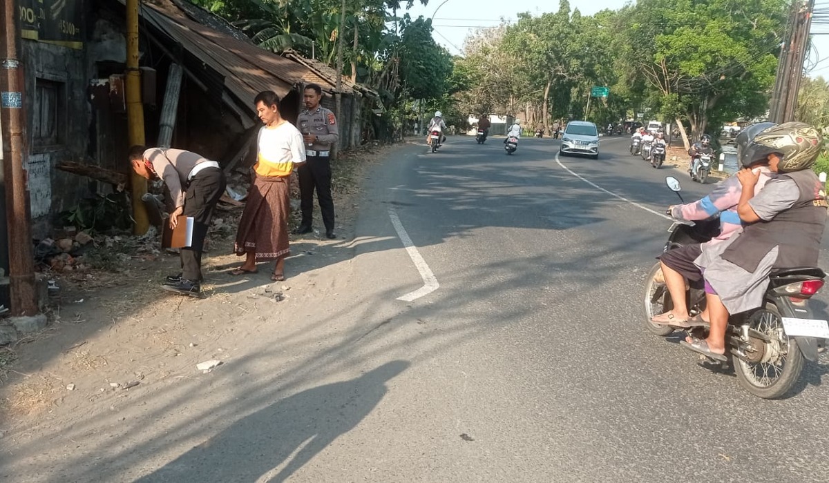 Adu Banteng di Jalan Srandakan Bantul, Pengendara Motor Meninggal Dunia