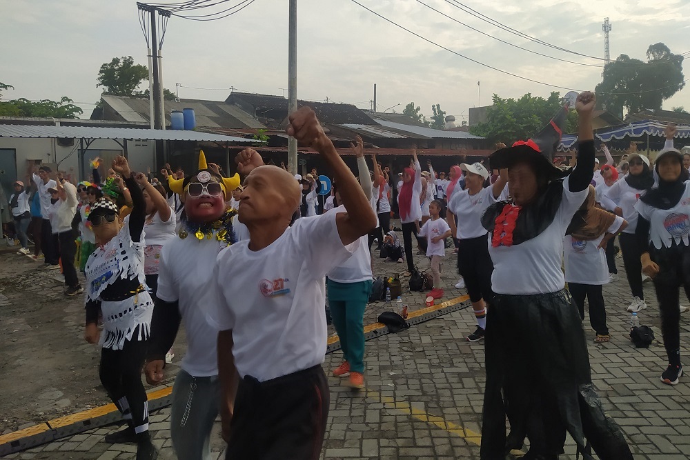 Perayaan HUT ke-27, Kids Fun Gelar Senam Massal Diikuti Oleh Ribuan Orang