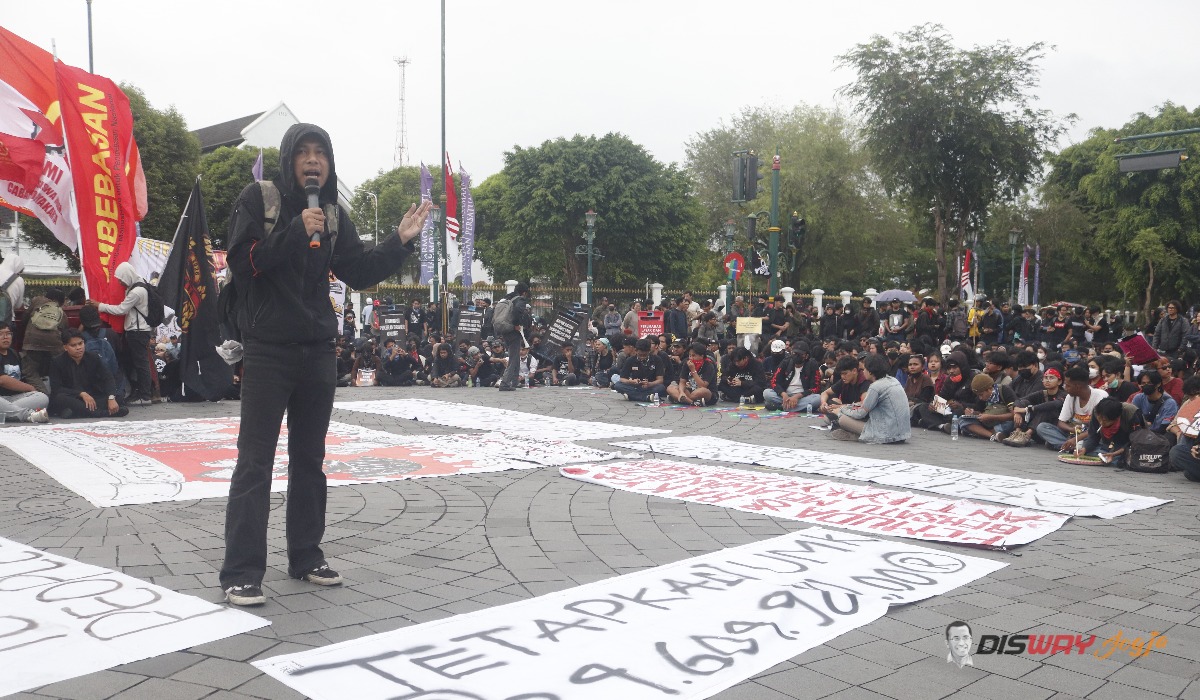Aksi Hari Sumpah Pemuda di Jogja, Aliansi UMY Bergerak Kritik Program MBG dan Upah Buruh