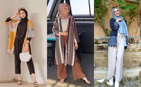 Inspirasi Padu Padan Gaya OOTD hijab Dengan Celana, Liburan Pantai Yang Sopan dan Stylish