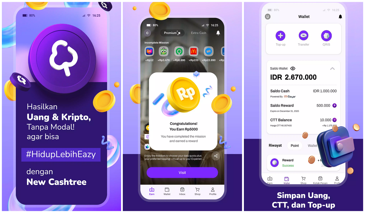 Hasilkan Cuan sampai Rp100 Ribu di Aplikasi Cashtree Penghasil Saldo Gratis, Simak Cara Mainnya Disini
