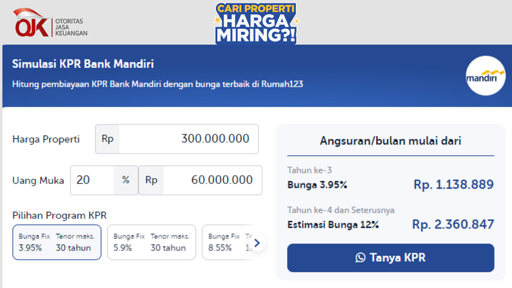 Rekomendasi Bank Dengan Suku Bunga Rendah Pada KPR 2024 