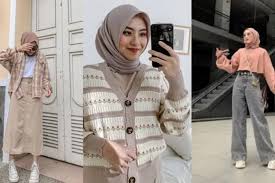 Tren Outfit Style Korean Simple Wanita Hijab, Dengan Tampilan Feminin Modis Untuk Sehari-Hari