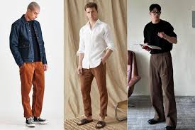 Panduan Outfit Terbaik Pria Dengan Bawahan Warna Coklat, Bisa Untuk Tampil Stylish dan Klasik