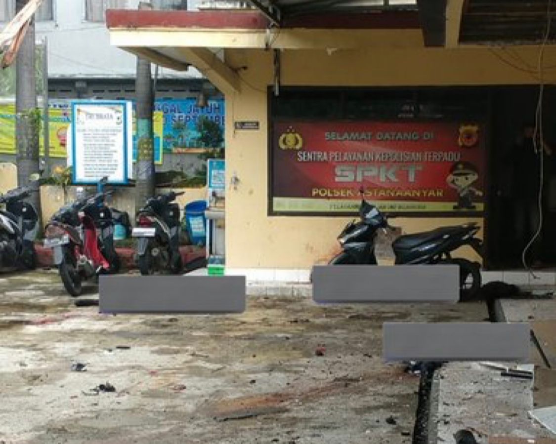 Ledakan Diduga Bom Bunuh Diri Hantam Polsek Astanaanyar Bandung, Pelaku Tinggalkan Sepeda Motor