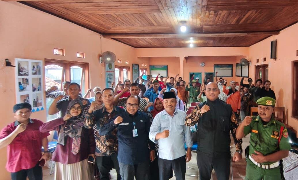 Warga Blandongan Kecamatan Banjarharjo Kompak Deklarasikan Berantas Semua Penyalahgunaan Narkoba