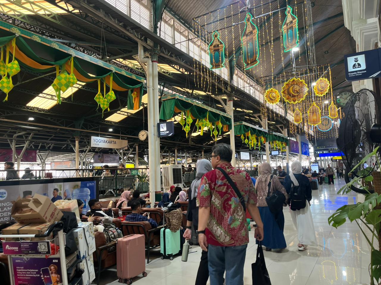 H+1 Lebaran, 61.554 Pemudik Padati Stasiun Daop 6 Yogyakarta