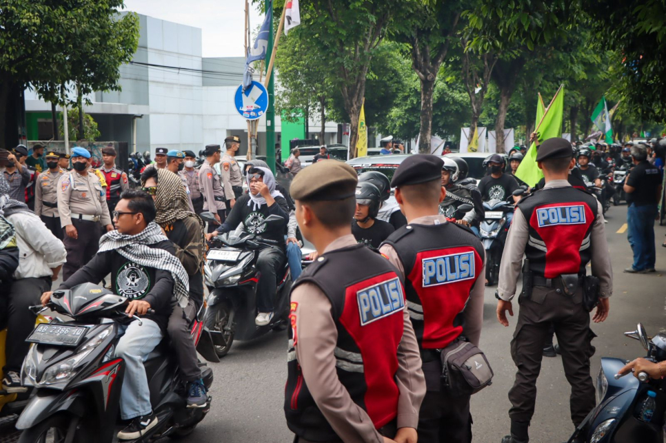 510 Personel Gabungan Amankan HUT Parpol di Stadion Cangkring Kulonprogo