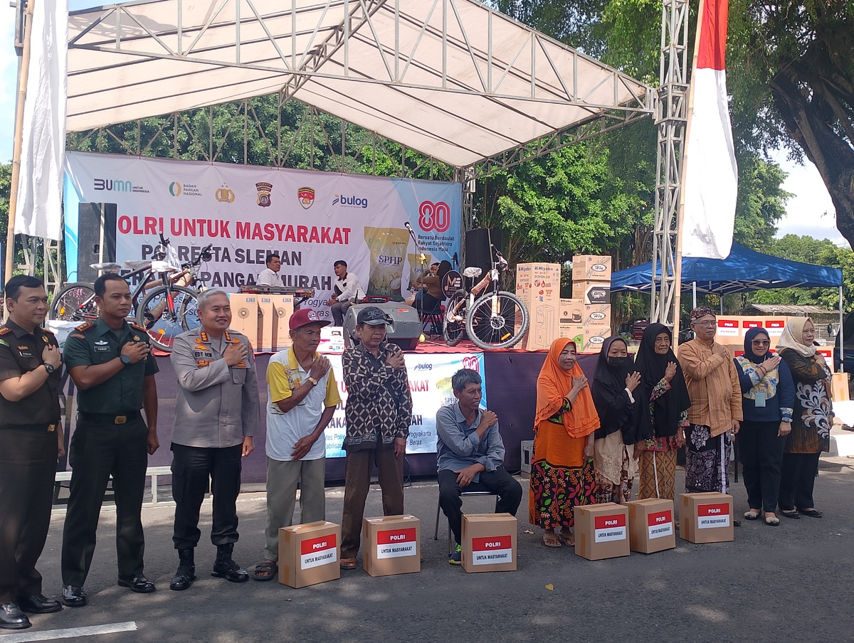Cegah Tengkulak, Pasar Murah Sleman Batasi Pembelian Beras dan Bagi Doorprize Sepeda