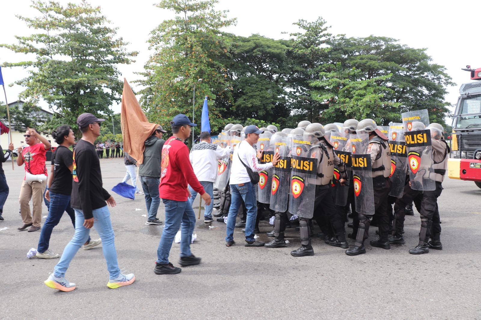 Antisipasi Unjuk Rasa Anarkis, Polres Bantul Matangkan Sispamkota 2025