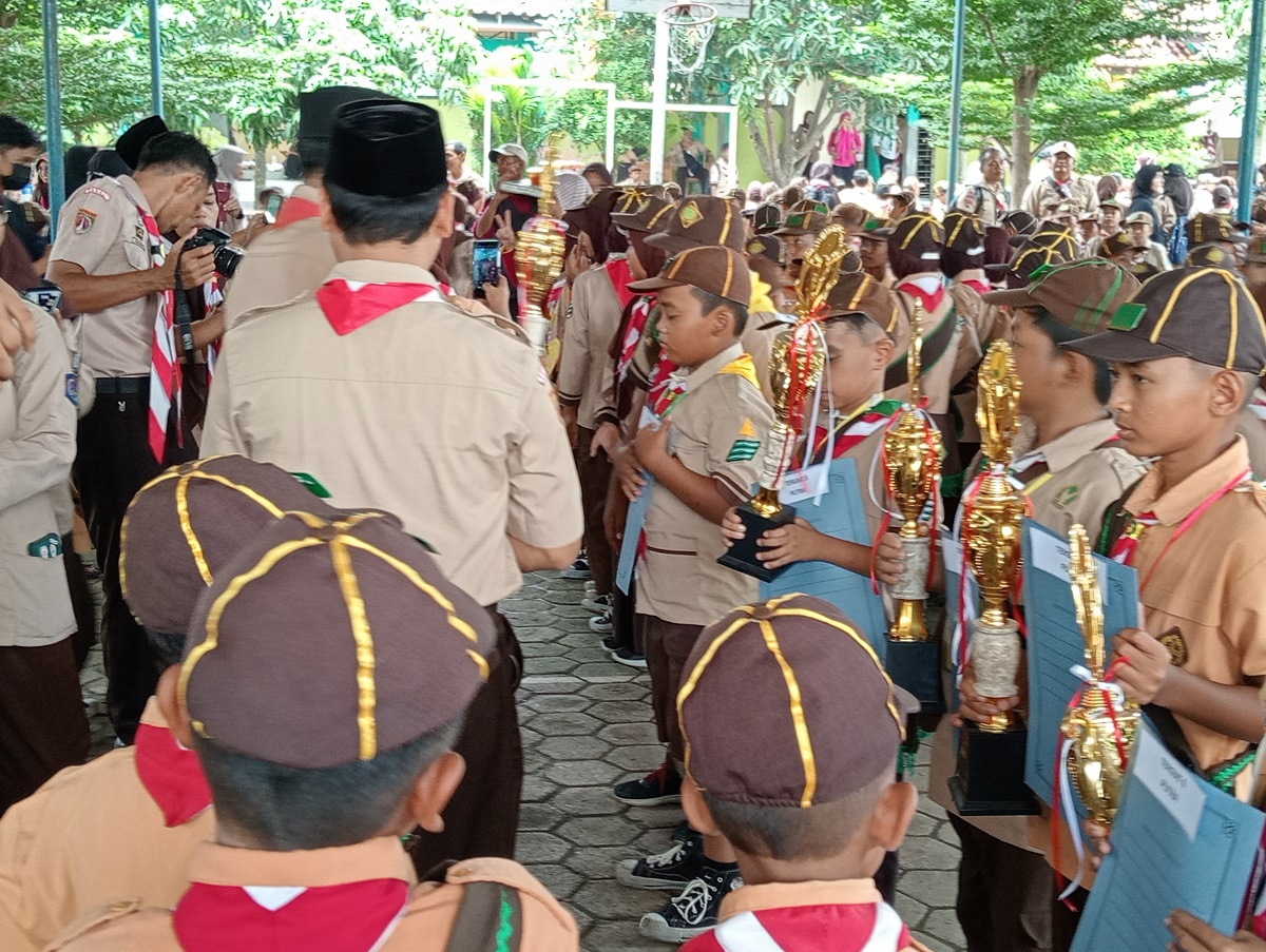 SMP Negeri 2 Margasari Tegal Sukseskan Pesta Siaga Kwartir Ranting