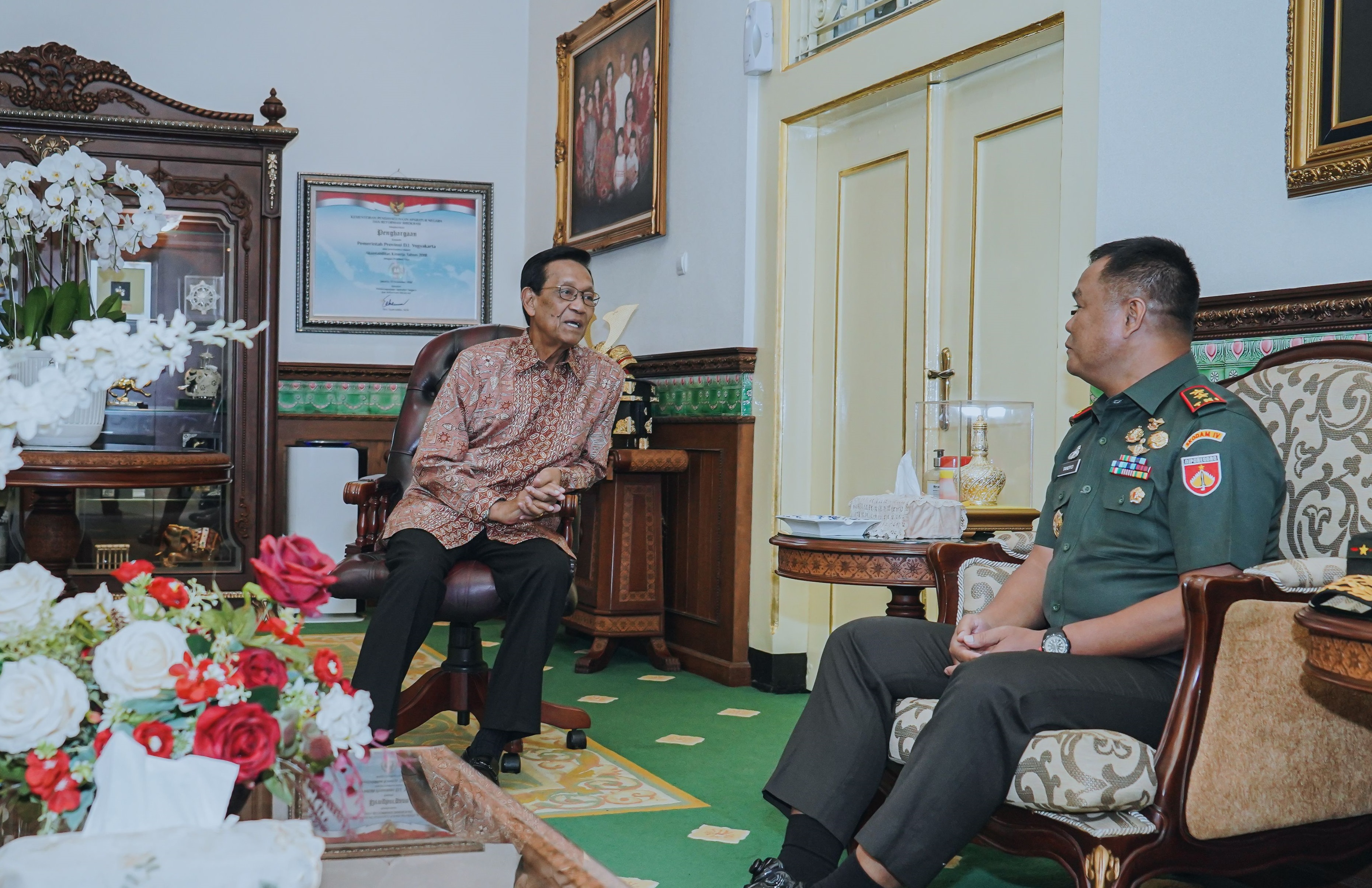 Pangdam IV/Diponegoro Kunjungi Gubernur DIY, Berharap Pengembangan Komando Militer Lebih Baik