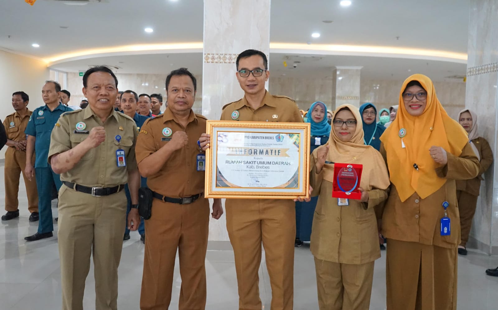 Luar Biasa, RSUD Brebes Kembali Boyong Predikat Badan Publik Kategori Informatif 2024