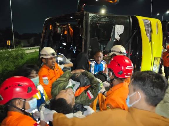 Ibu dan Anak dari Cangkringan Sleman Tewas dalam Kecelakaan Bus di Tol Krapyak