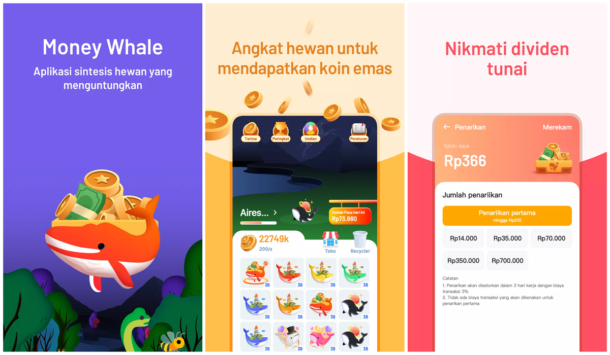 Aplikasi Money Whale Penghasil Uang: Cara Instal, Kelebihan hingga Potensi Pendapatan sampai Rp100 Ribu