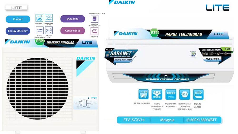 Dengan Teknologi Canggih Daikin FTV15CXV14, Merek AC Terbaik Ramah Lingkungan Dan Hemat Daya