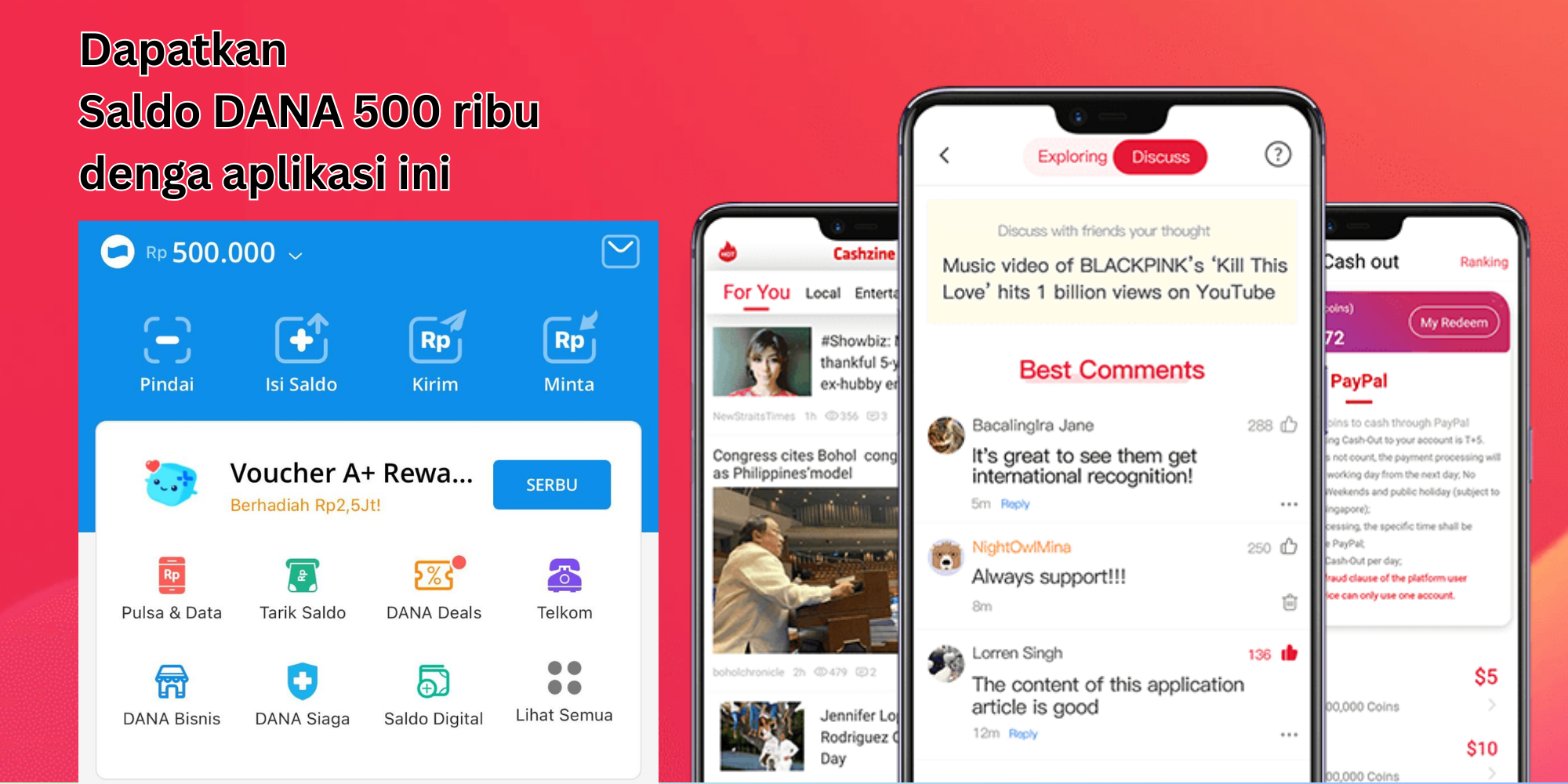 Cair Saldo Dana 500 Ribu! Hanya Dengan Aplikasi ini, Penasaran? Yuk Buktikan!