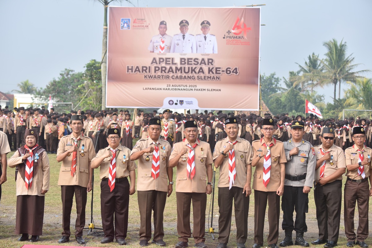 Pramuka Jadi Perekat Generasi, Bupati Sleman: Wadah Pemuda Bangun Keutuhan NKRI