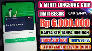 Daftar Layanan Pinjaman Online Limit 6 Juta Proses Cepat Langsung Cair, Tanpa KTP Sudah Berizin OJK 2025