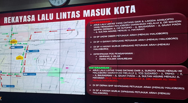 Akses Malioboro Diperketat, Arus dari Exit Tol Prambanan Dialihkan