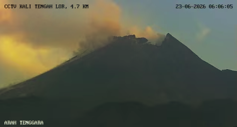 Status Siaga, Gunung Merapi Luncurkan Awan Panas Guguran Selasa Pagi Selama 3 Menit 