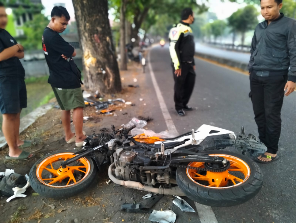 Kecelakaan Tunggal di Ring Road Selatan Banguntapan, Pengendara Motor Tewas di Tempat