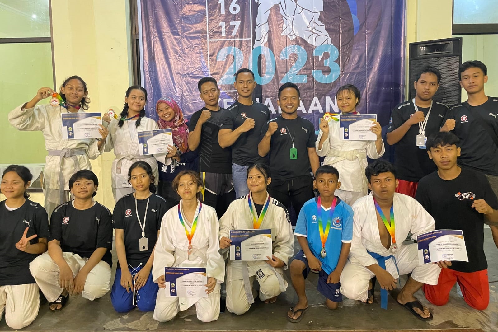 Kejuaraan Judo Tingkat Provinsi, SMPN 2 Brebes Boyong 9 Medali Emas