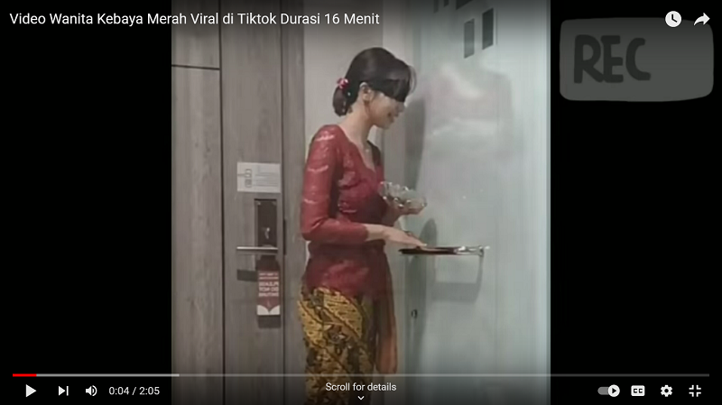 Terbongkar! Ternyata Video Kebaya Merah Viral 16 Menit Syutingnya di TLS Hotel Gubeng Surabaya, Bukan di Bali