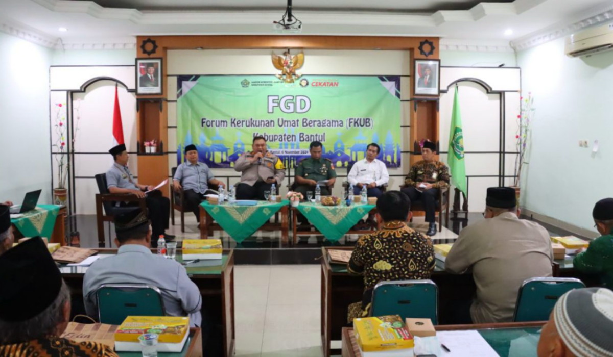 Forum Kerukunan Umat Beragama Bantul Gelar FGD Demi Ciptakan Pilkada 2024 yang Aman dan Nyaman