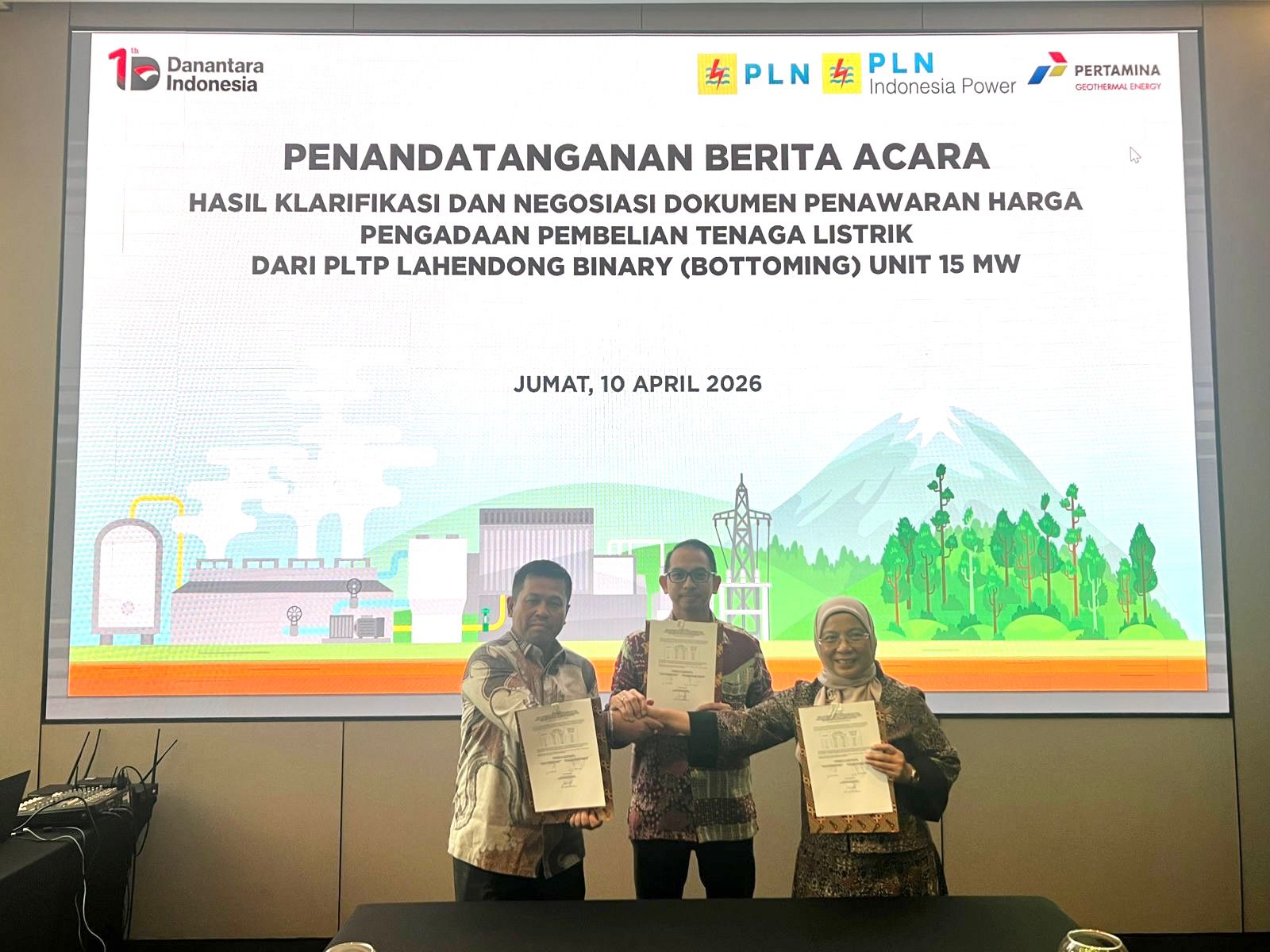 PGE-PLN IP Sepakati Tarif Listrik, Proyek PLTP Lahendong Bottoming Unit 15 MW Terus Berlanjut