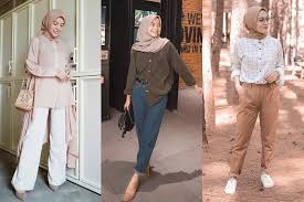 Inspirasi Outfit Wanita Hijab Dengan Kemeja Kekinian, Gaya Kasual Yang Stylish Dengan Kece Dan Simple