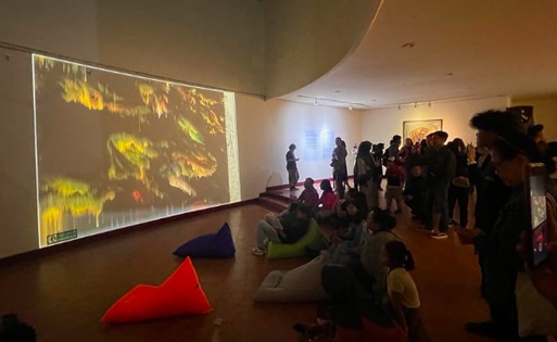 Istimewa, Seni Cahaya pada Sumonar 2023 Tampil Indah dan Menawan di Museum Affandi