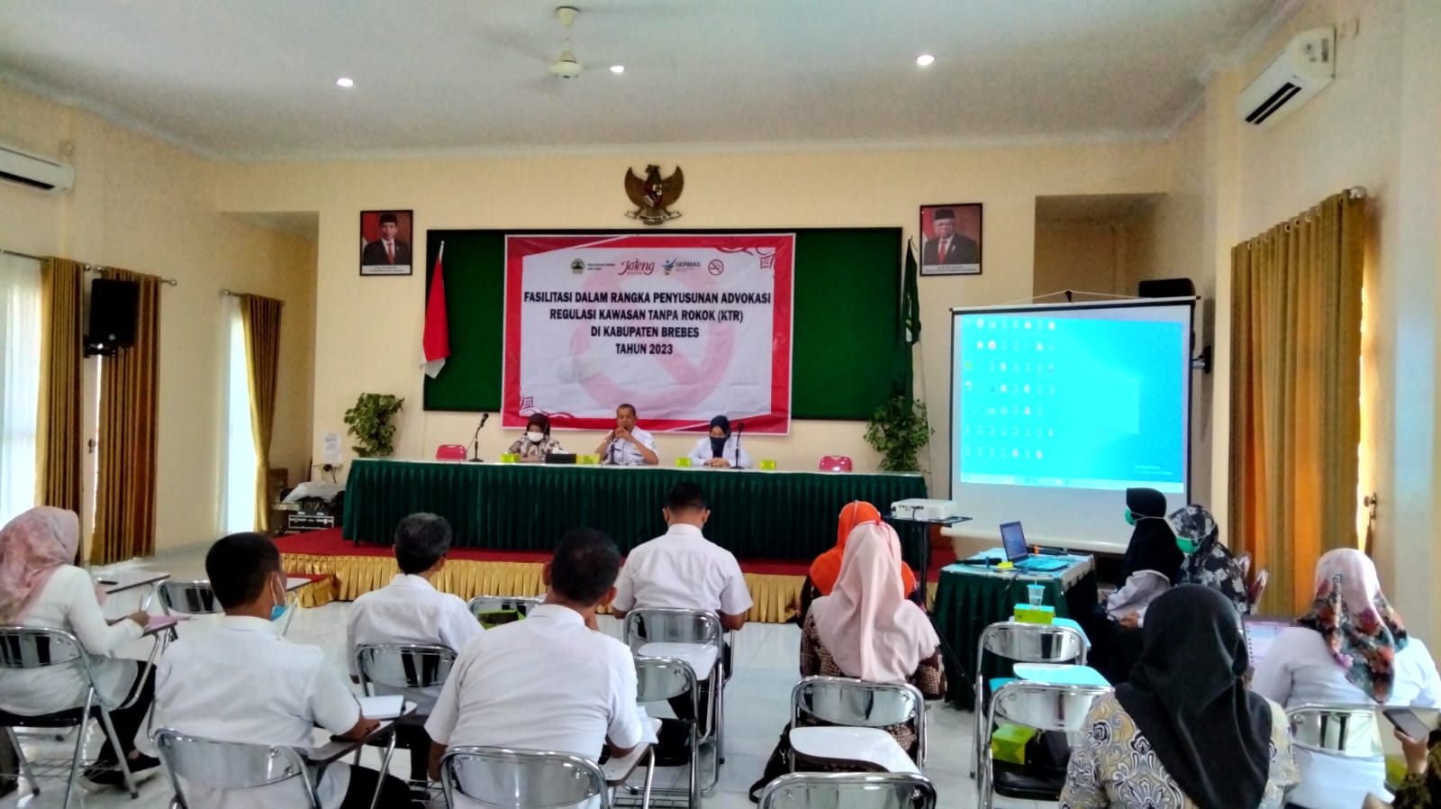 Perkantoran, Sekolah dan Rumah Sakit di Brebes Dirumuskan Bebas Rokok