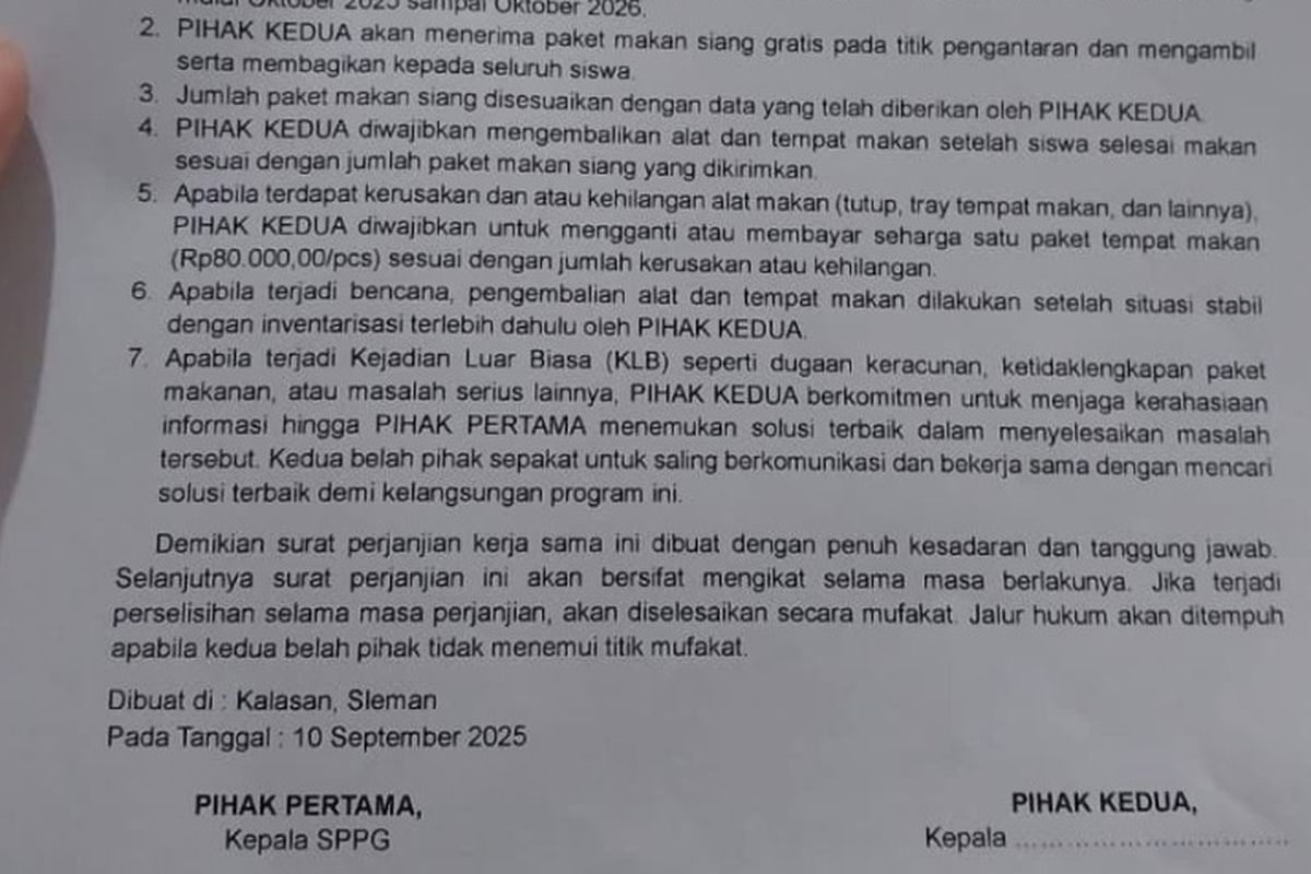 Heboh Surat Larangan Bongkar Dugaan Keracunan MBG di Sleman, Bupati Angkat Bicara