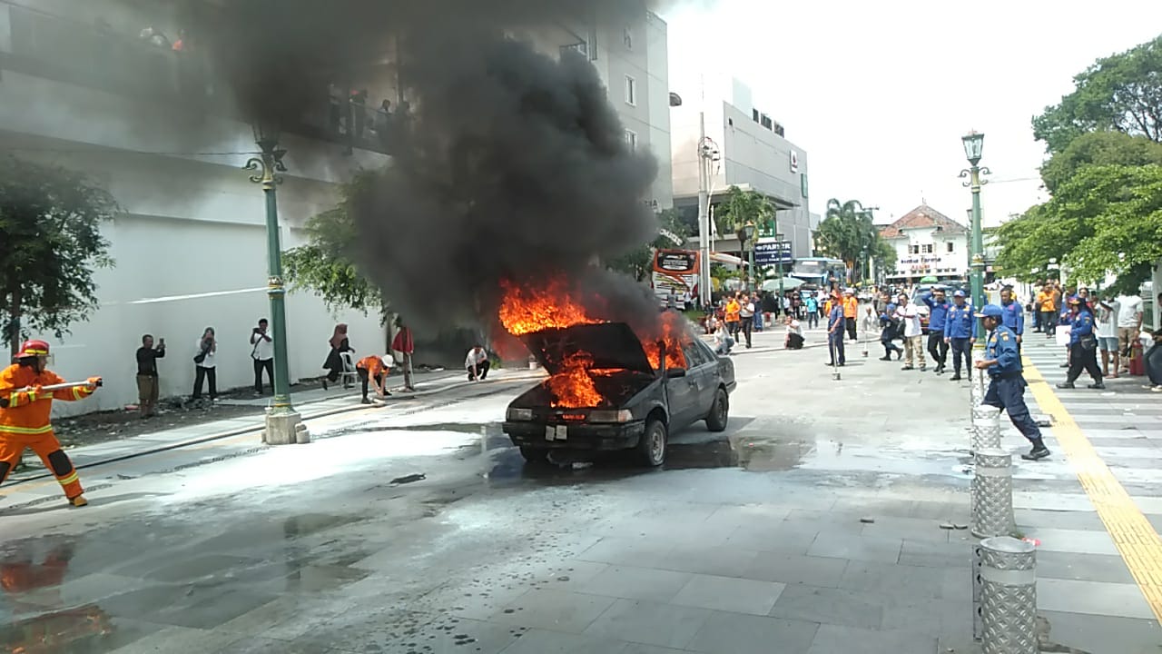 Mobil Wisatawan di Malioboro Terbakar, Simulasi Jelang Libur Nataru