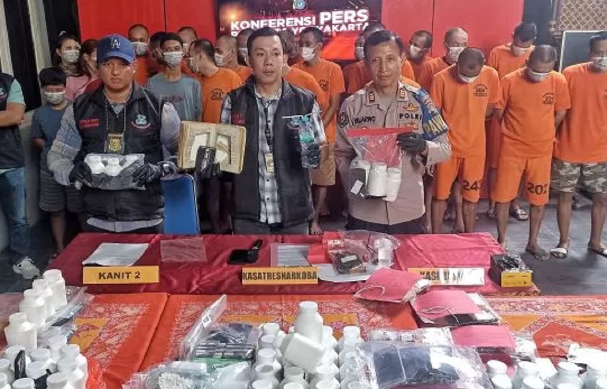 Satu Bulan Operasi, Satresnarkoba Polresta Jogja Ungkap 24 Kasus Narkoba