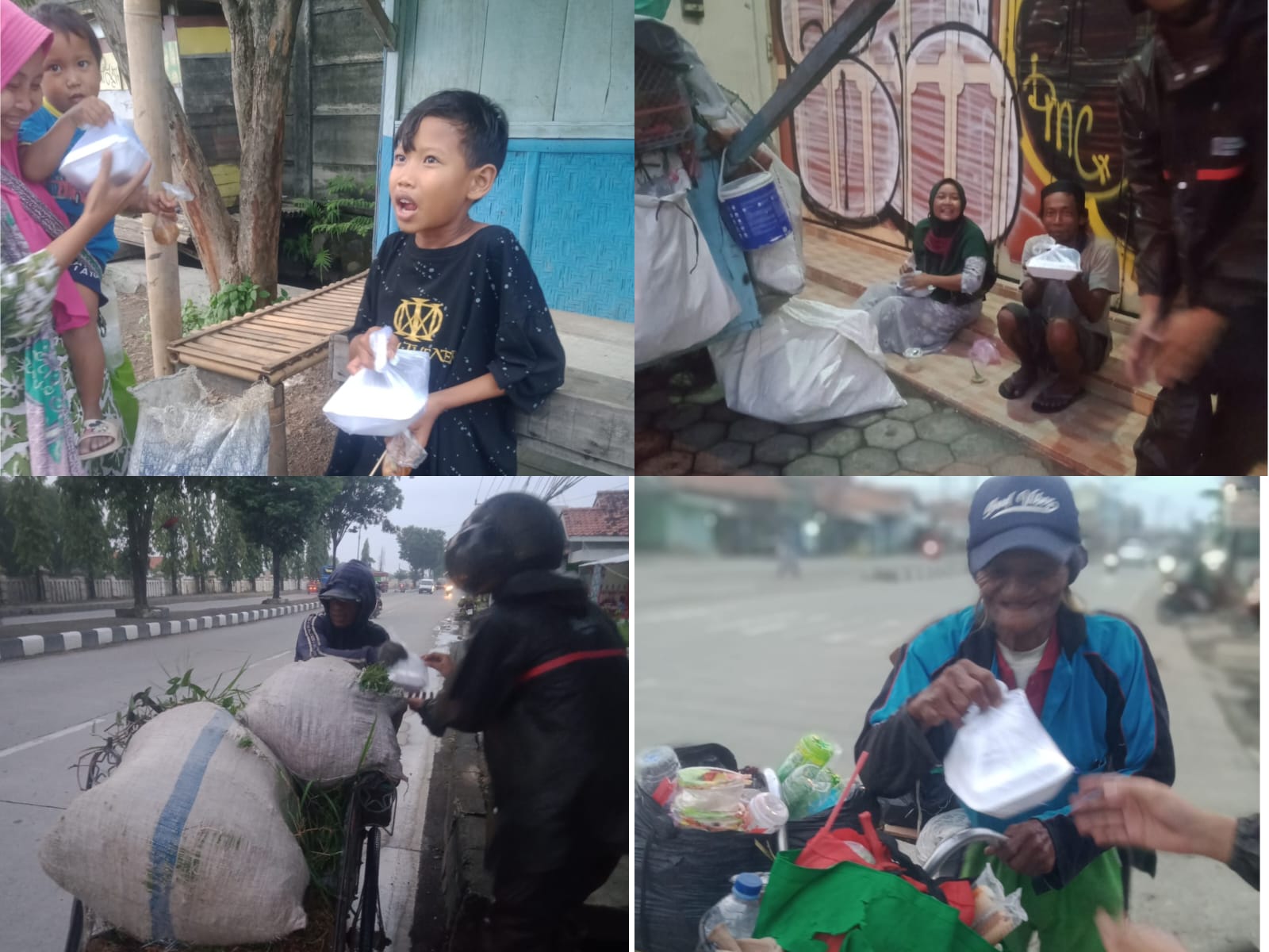 Gerilya Sosial Selama Ramadan, Ndasmumet Brebes Tebar Manfaat Bagi Tukang Becak Hingga Kaum Dhuafa