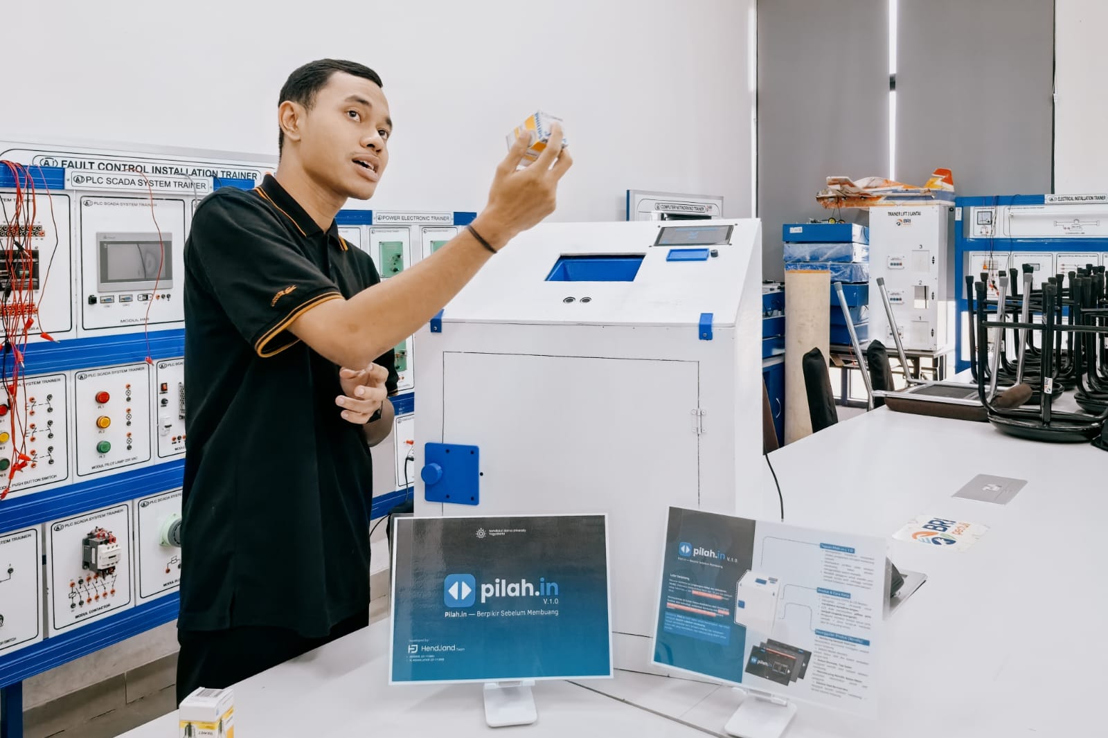 Mahasiswa UNU Jogja Bikin Alat Interaktif Pilah.in, Ajak Kesadaran Soal Sampah