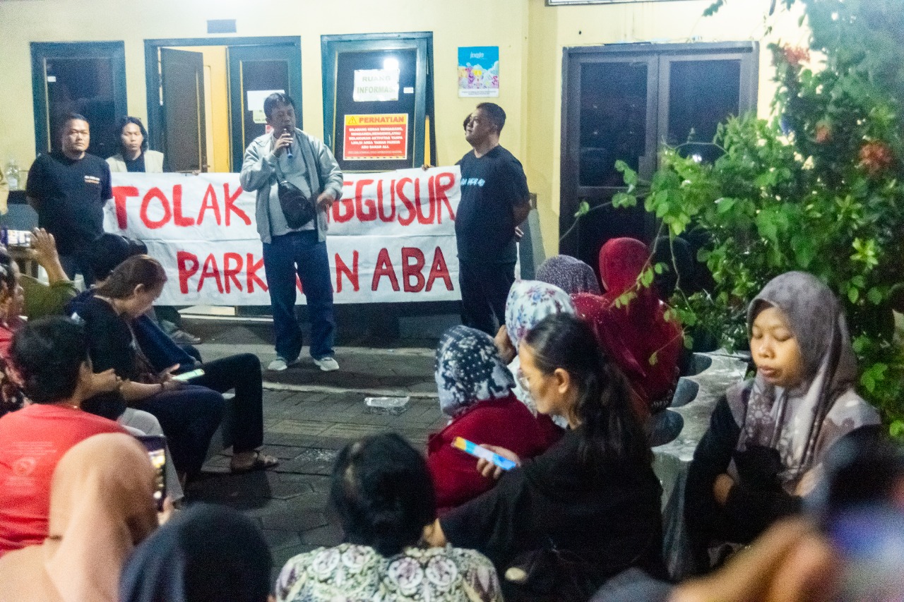 Ratusan Pedagang dan Juru Parkir Tolak Pembongkaran Parkir ABA Malioboro