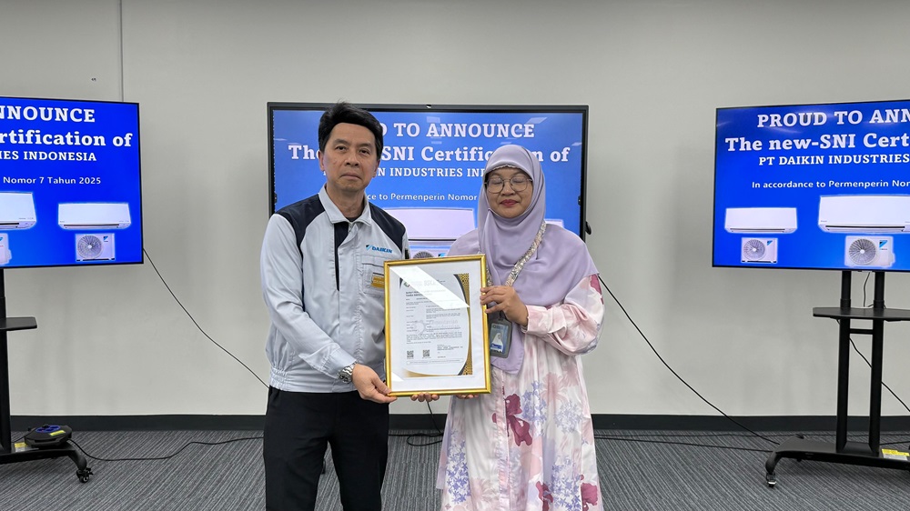 Kantongi Sertifikat SNI Baru, DAIKIN Siap Dorong Pertumbuhan Industri Berbasis Mutu