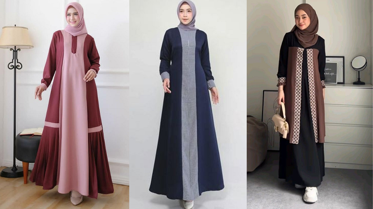 Tampil Memukau! Yuk Intip Tren Gamis Kombinasi Terbaru Tahun 2025